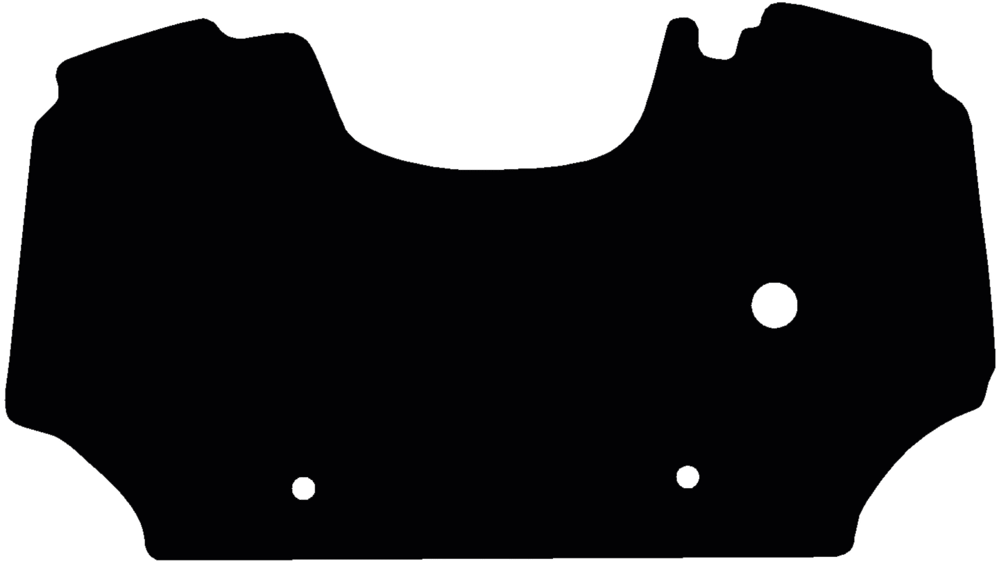 Fußmatte Gummi schwarz, für Lamborghini Traktor Serie R2, mit elektronischem Gaspedal
