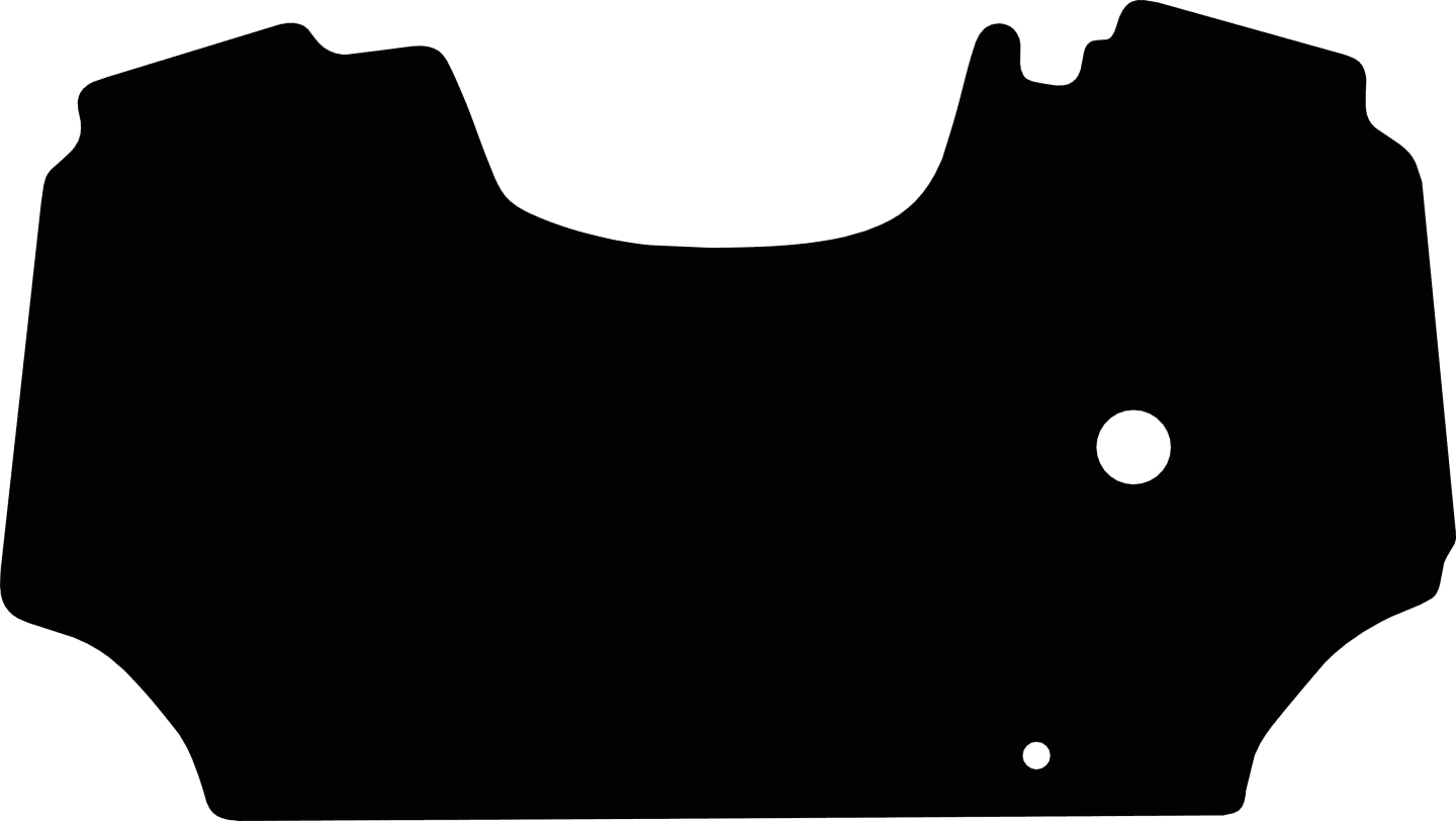 Fußmatte Gummi schwarz, für Lamborghini Traktor Serie Spire Target, mit Differential-Sperrpedal, ab Bj. 05.14