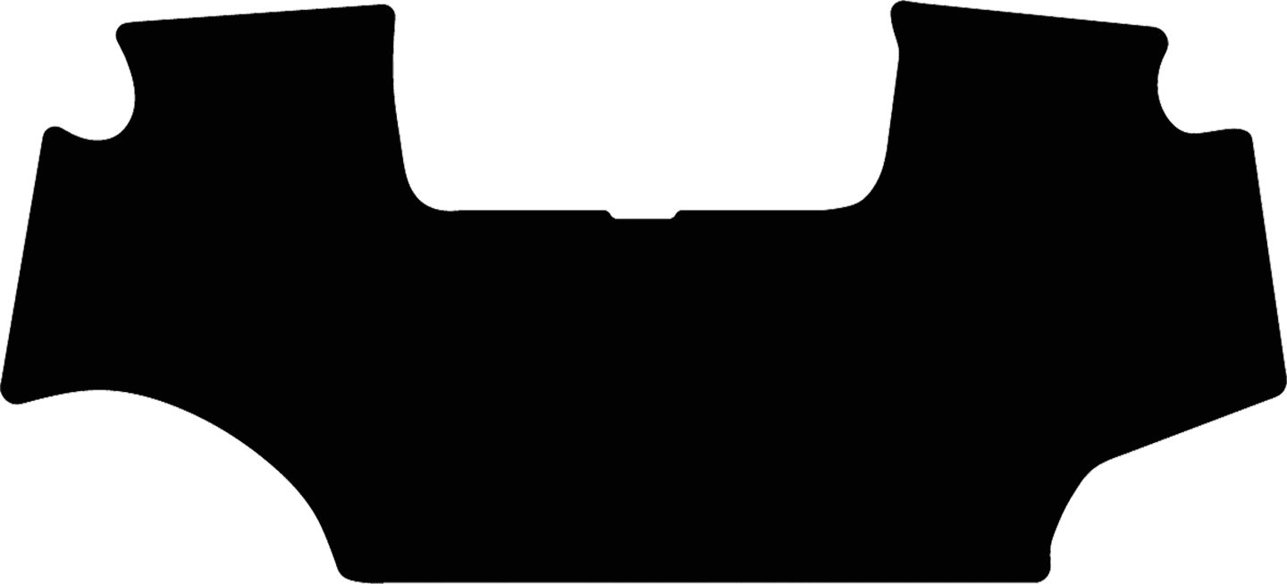 Fußmatte Velours schwarz, für John Deere Traktor Serie 6 R, ab Bj. 13, ohne Aussparrung für Gaspedal