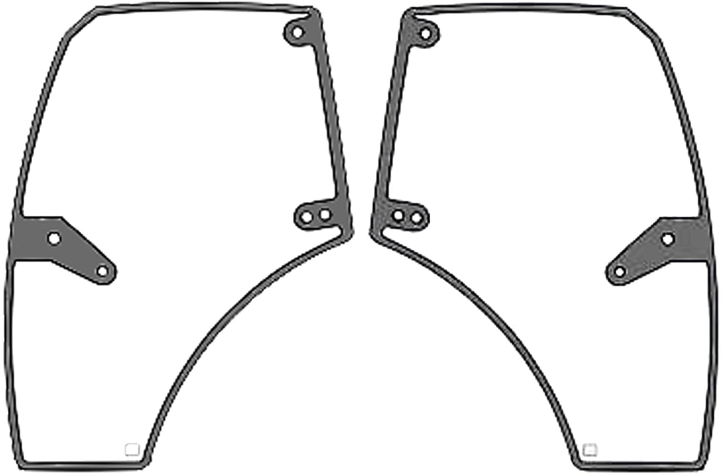 Türscheibe, grün, links/rechts, für Deutz-Fahr, Hürlimann, Lamborghini, Same, Kabine Infinity; Iron; Virtus