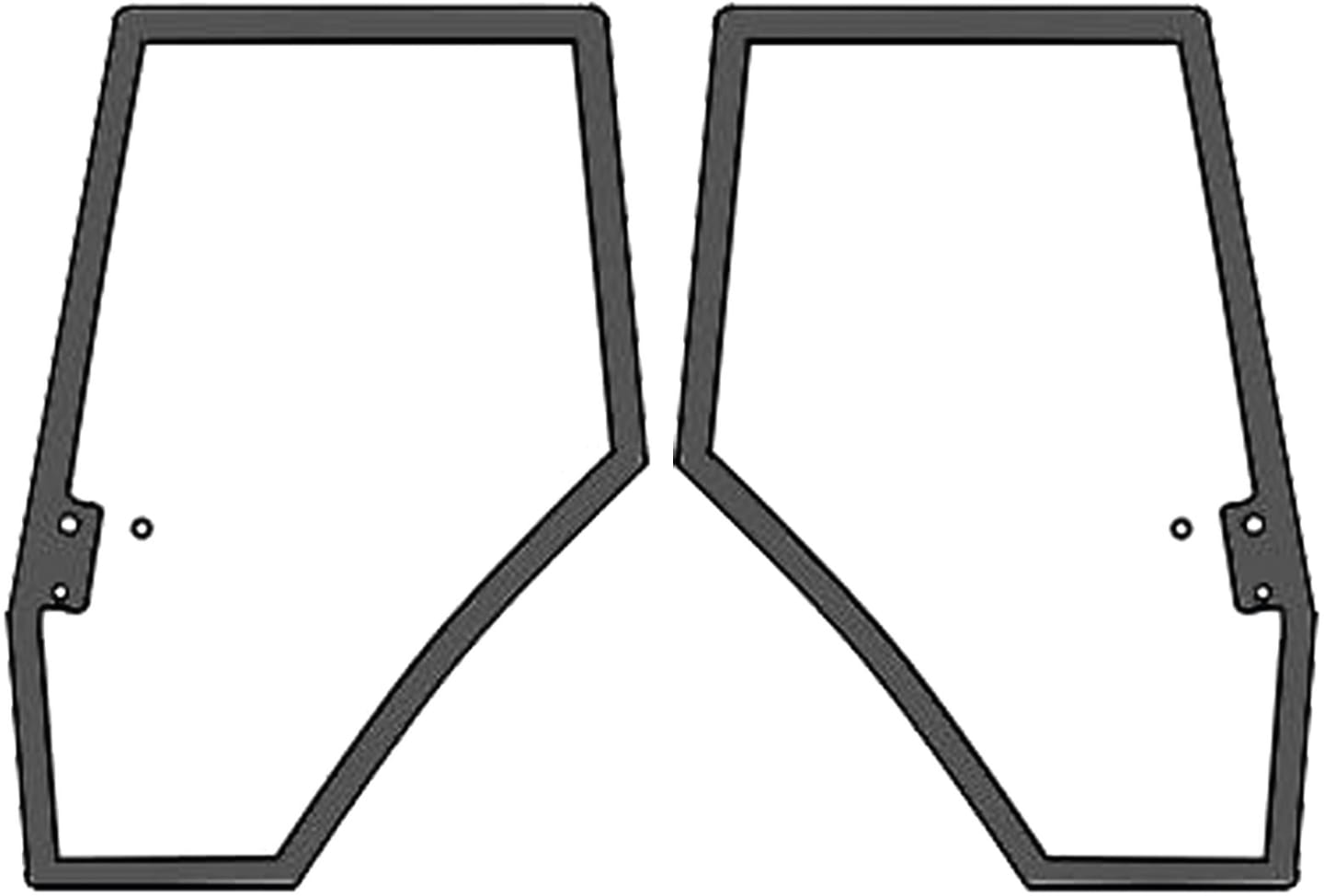 Türscheibe, grün, links/rechts, Siebdruck für Massey Ferguson 6000, 8000