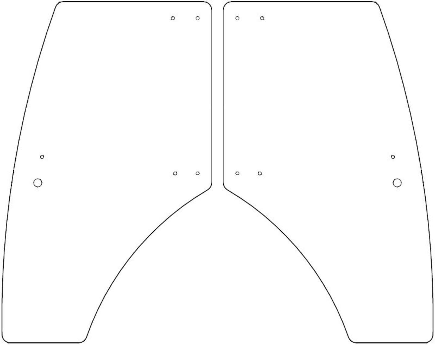 Türscheibe, grün/klar, links/rechts, für Zetor 3000, 4000, 5000, 6000, 7000, Proxima, Kabine Proxima