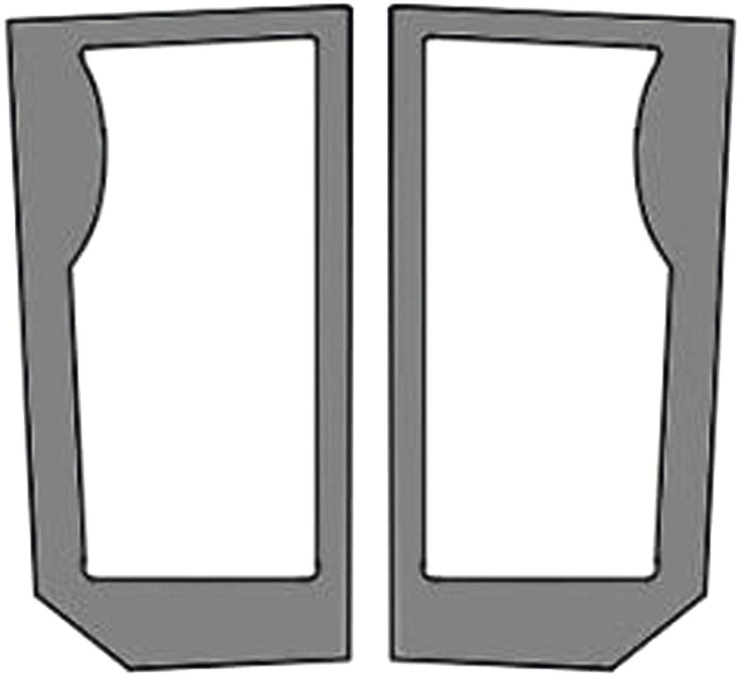 Frontscheibe grün, unten links/rechts, Siebdruck, geklebt, für Traktor Case IH MXM; Fiat M; New Holland TM, TS, 6000, 7000, 8000