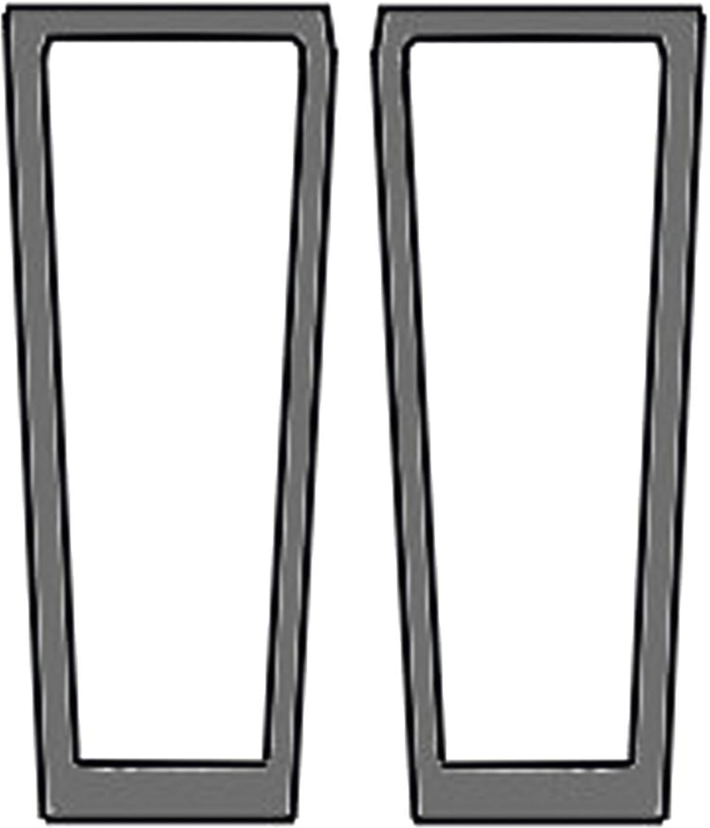 Frontscheibe grün, unten links/rechts, Siebdruck, geklebt, für Traktor Steyr CS, M 900
