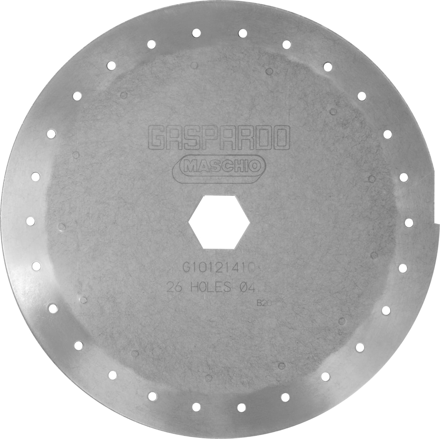 Gaspardo Säscheibe Mais 26 Bohrungen 4,5 mm, für Sämaschine MTE-R, MTR, Mirka, SP