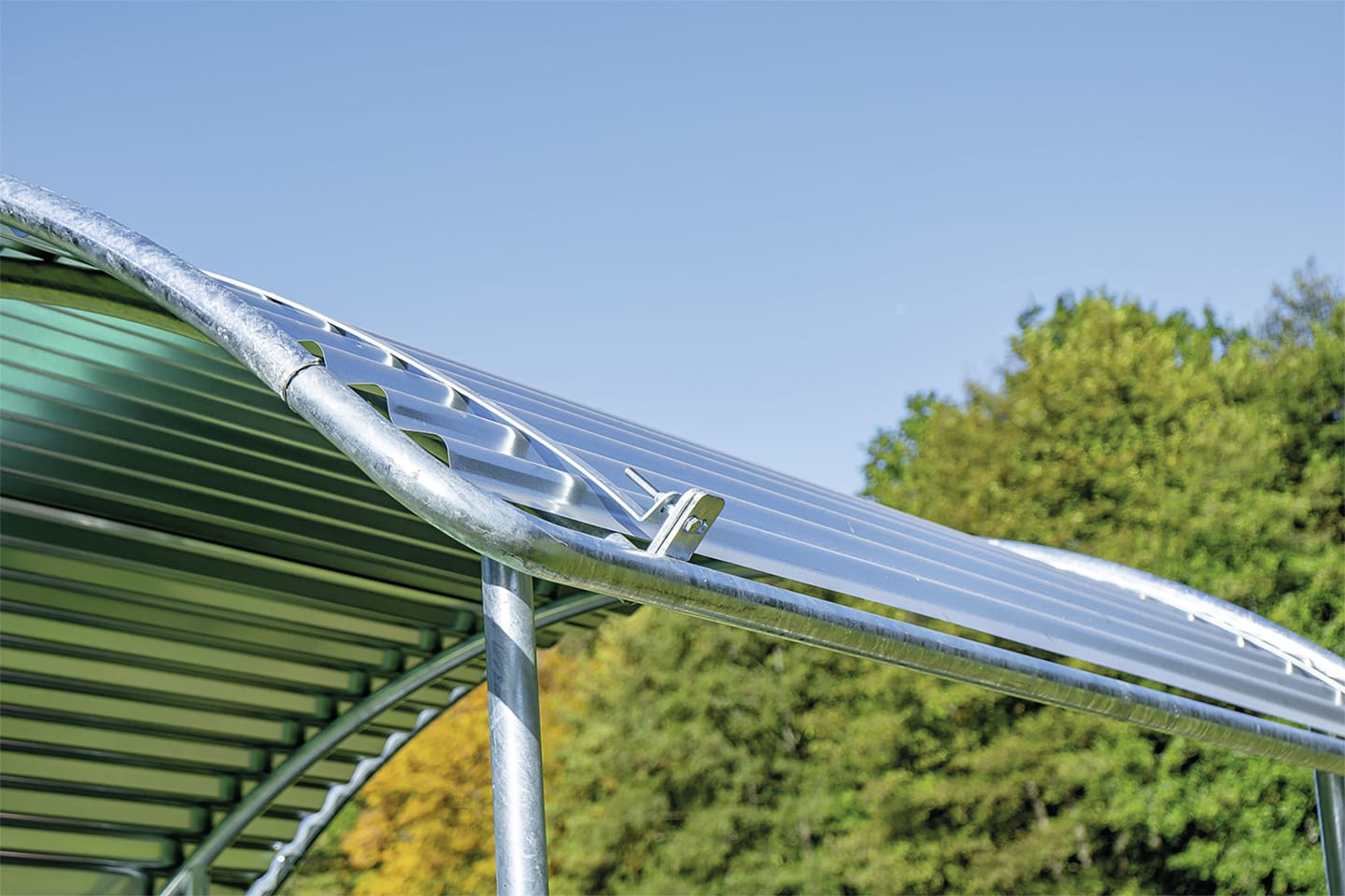Patura Dachkanten-Schutzbügel Stahlrohr verzinkt für Viereckraufen