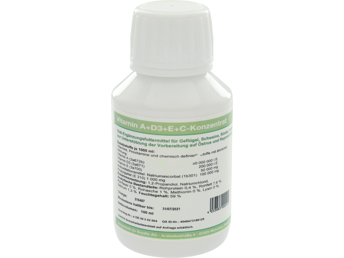 Vitamin A+E+D3+C-Konzentrat flüssige Vitaminergänzung