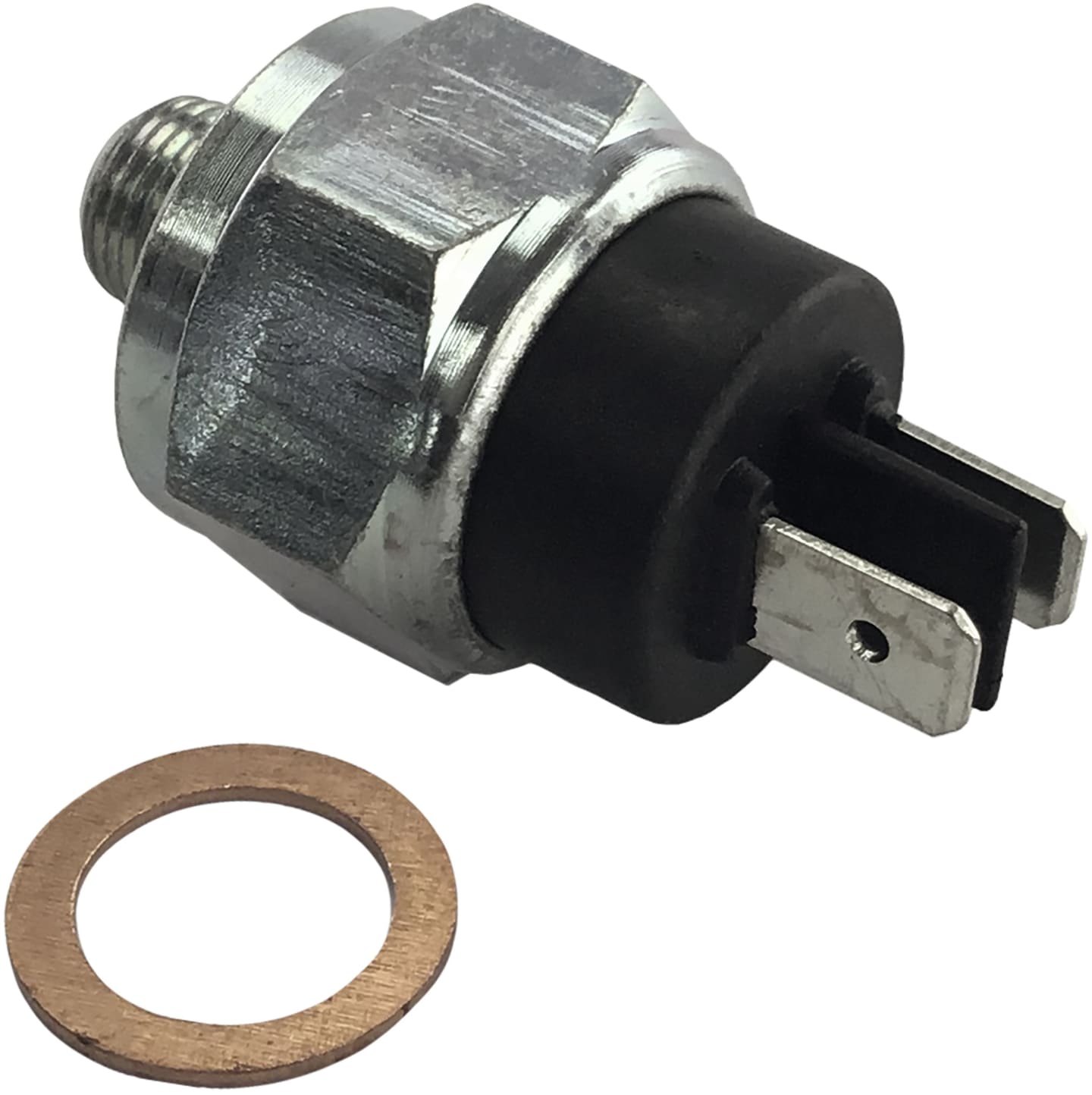 Bremslichtschalter 46 mm, 2 x Flachsteckanschluss, für Deutz-Fahr D 8006, D 10006, D 13006