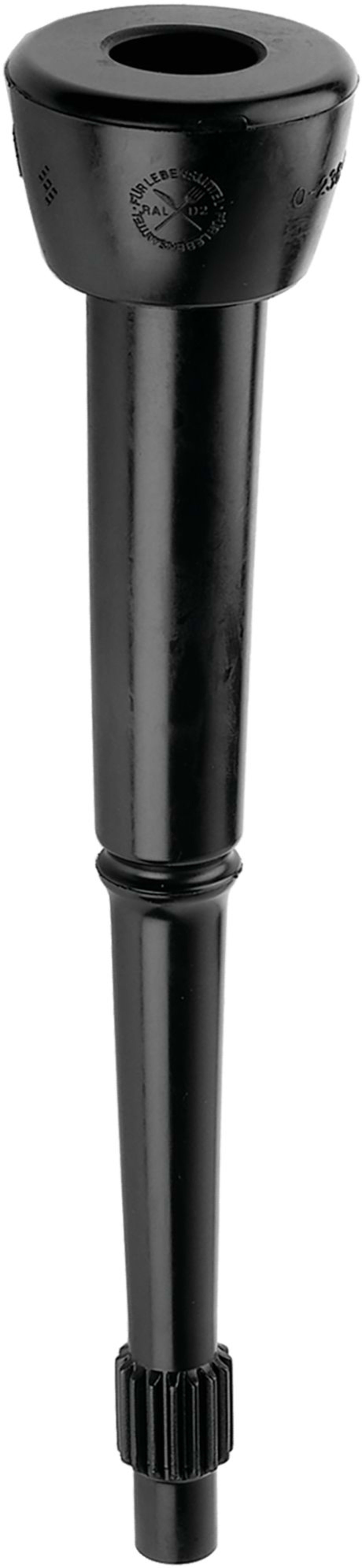 Zitzengummi 290 mm, Öffnung 24 mm, Gummi, lang, kleiner Kopf, 1 Ring, Knickschutz geflügelt, für DeLaval, 4 St.