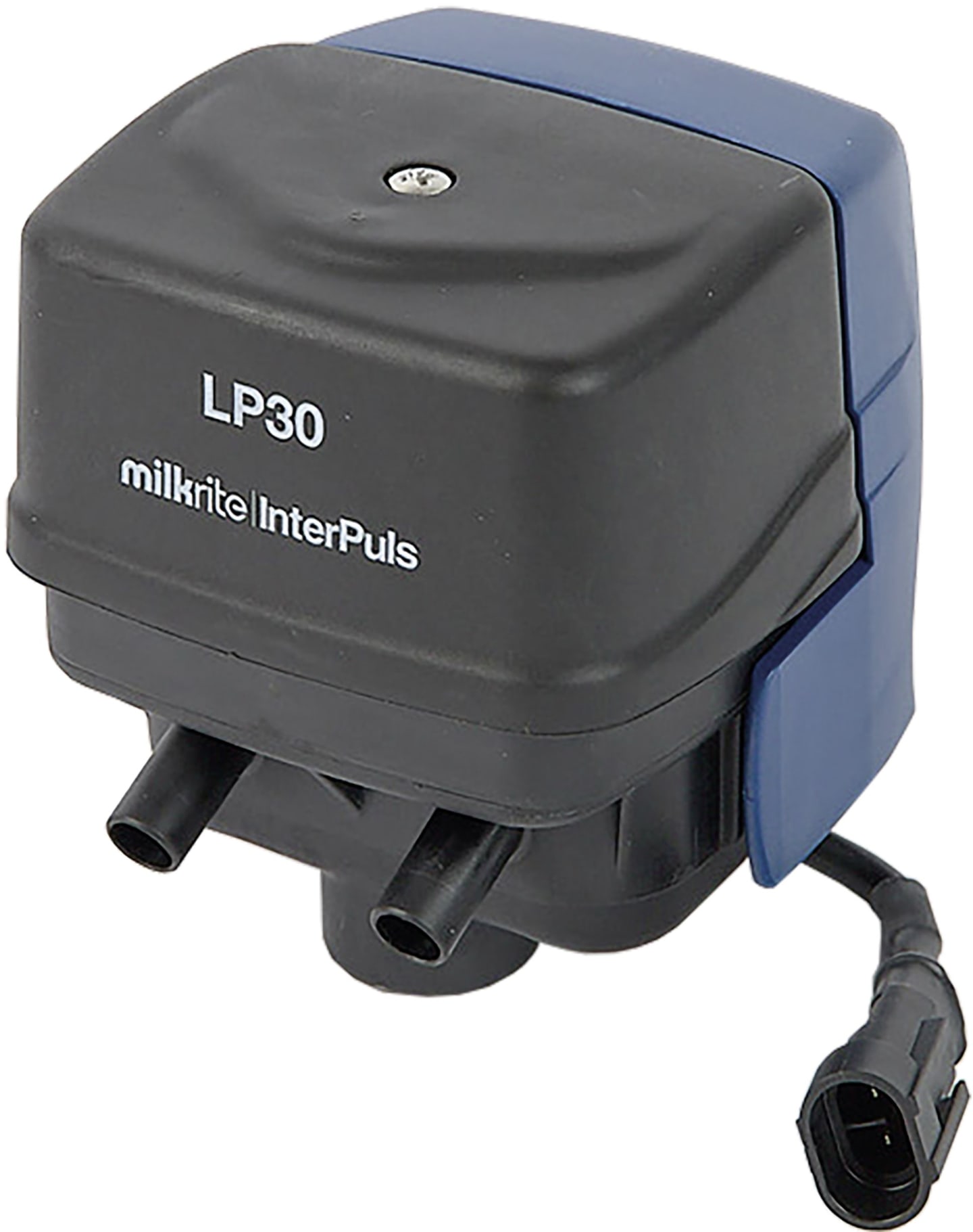 Interpuls Elektro-Pulsator "Servo LE30" 24 V DC, mit Luftfilter, Anschluss 2 x Milchschlauch; 1/2" Vakuumleitung