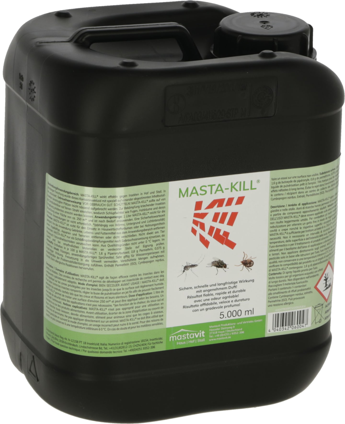 mastavit Insektenschutzmittel "MASTA-KILL®" 5.000 ml, für die Bekämpfung aller Insekten und Schädlinge, 29974