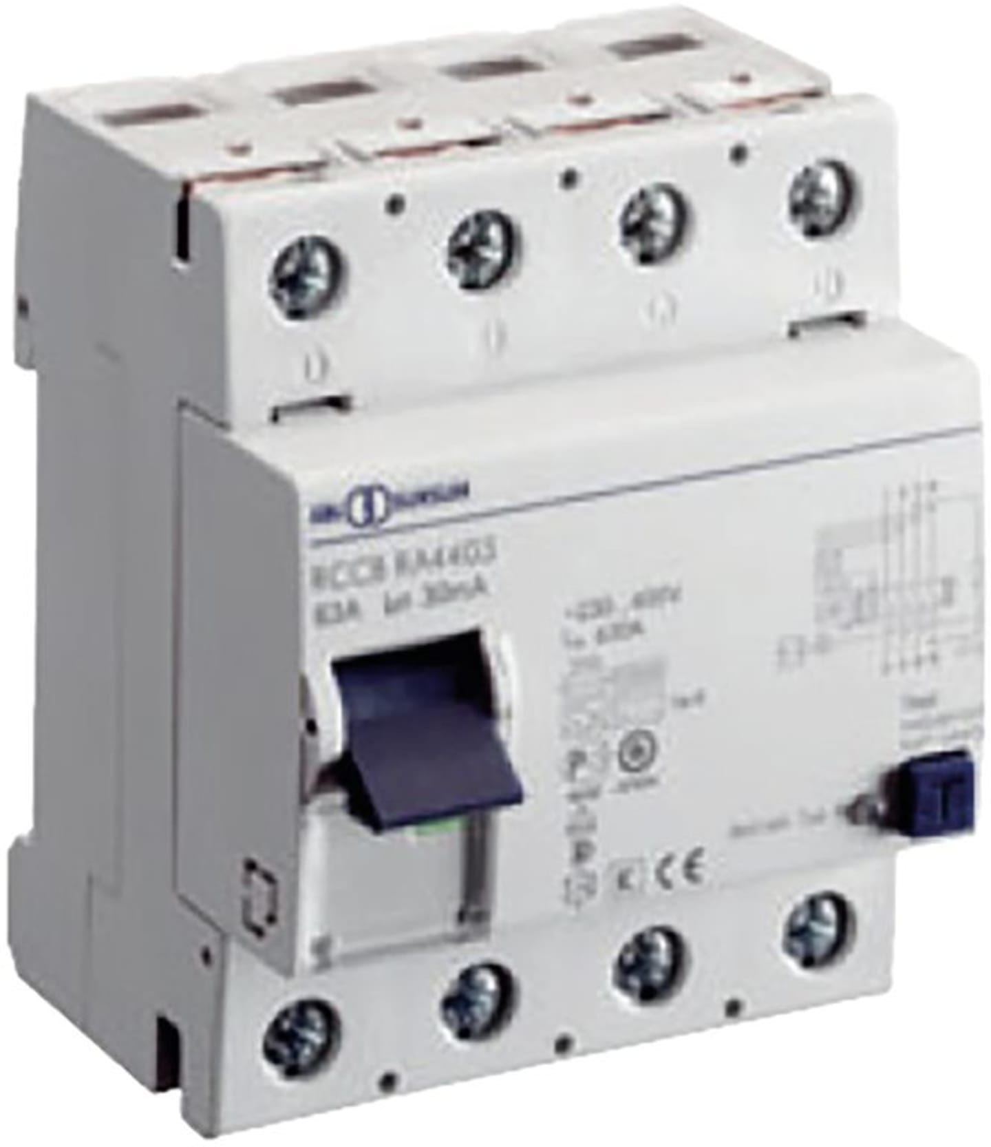 Fehlerstromschalter "Typ B" 230 V; 400 V, 40 A, für Steuertafel "AMRW-OT" für Deckenventilator "Hurricane"