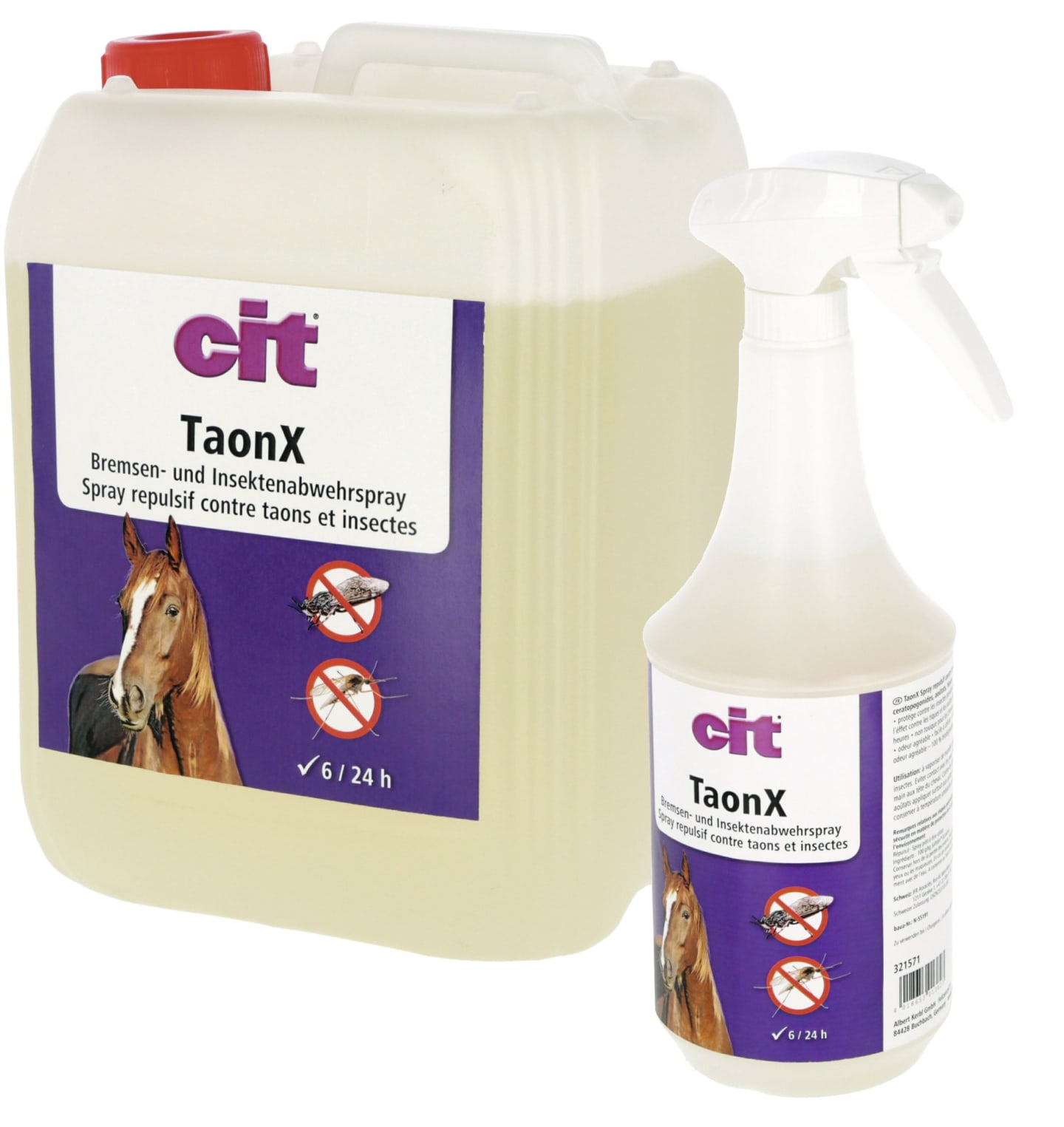 cit® Insektenspray "TaonX" für Pferde gegen Bremsen, Pferdefliegen, Stechmücken und andere Arthropoden