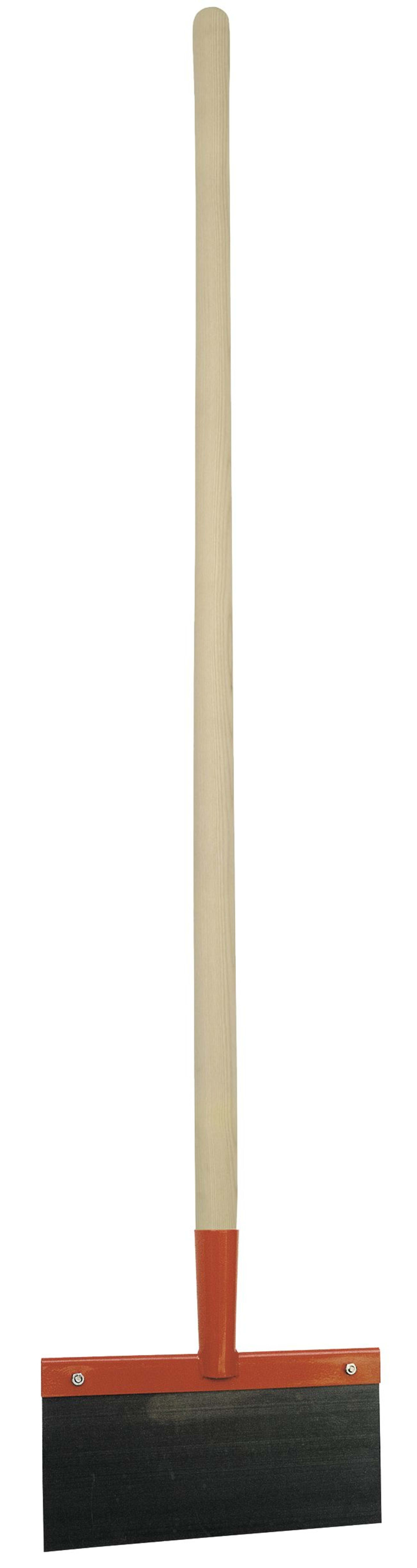 KERBL Stoßscharre 30 cm Federstahl ohne Strebe, mit Stiel, 29268