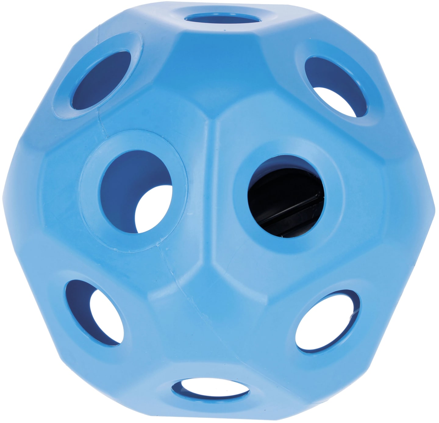 KERBL Futterball 400 mm blau, Fressöffnungen 19 St./60 mm, für Rinder und Pferde, 3210385