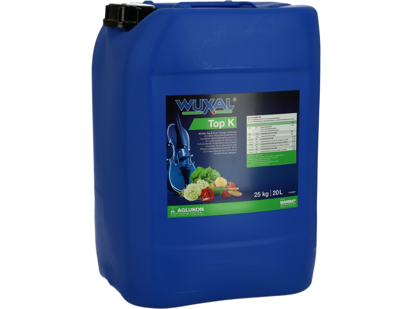 WUXAL® Top K flüssiger NPK 5+8+12 kaliumbetont mit Spurennährstoffen 20 l Kanister flüssig