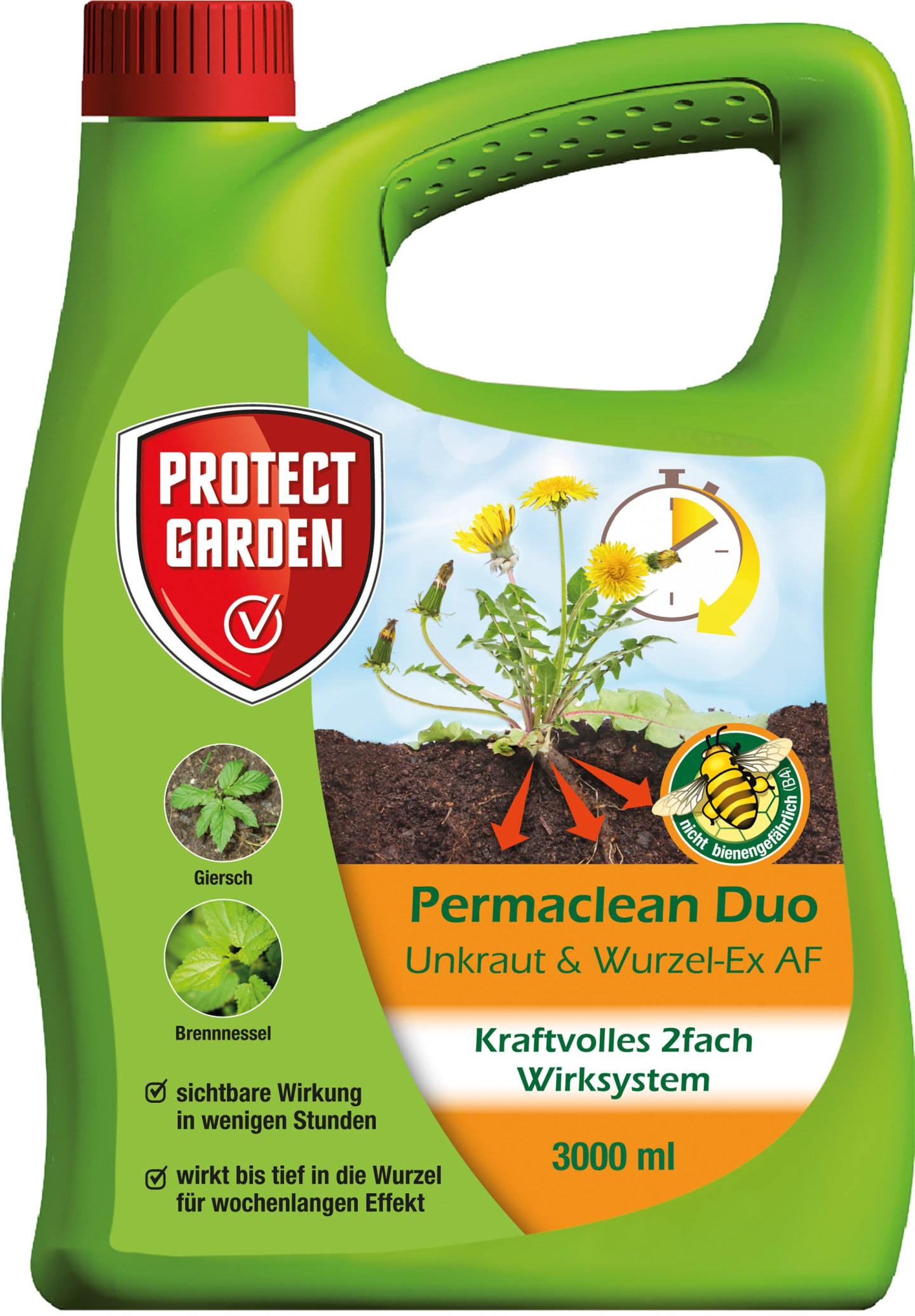 Protect Garden Permaclean Duo Unkraut & Wurzel-Ex AF Nachfüller 3 l Flasche