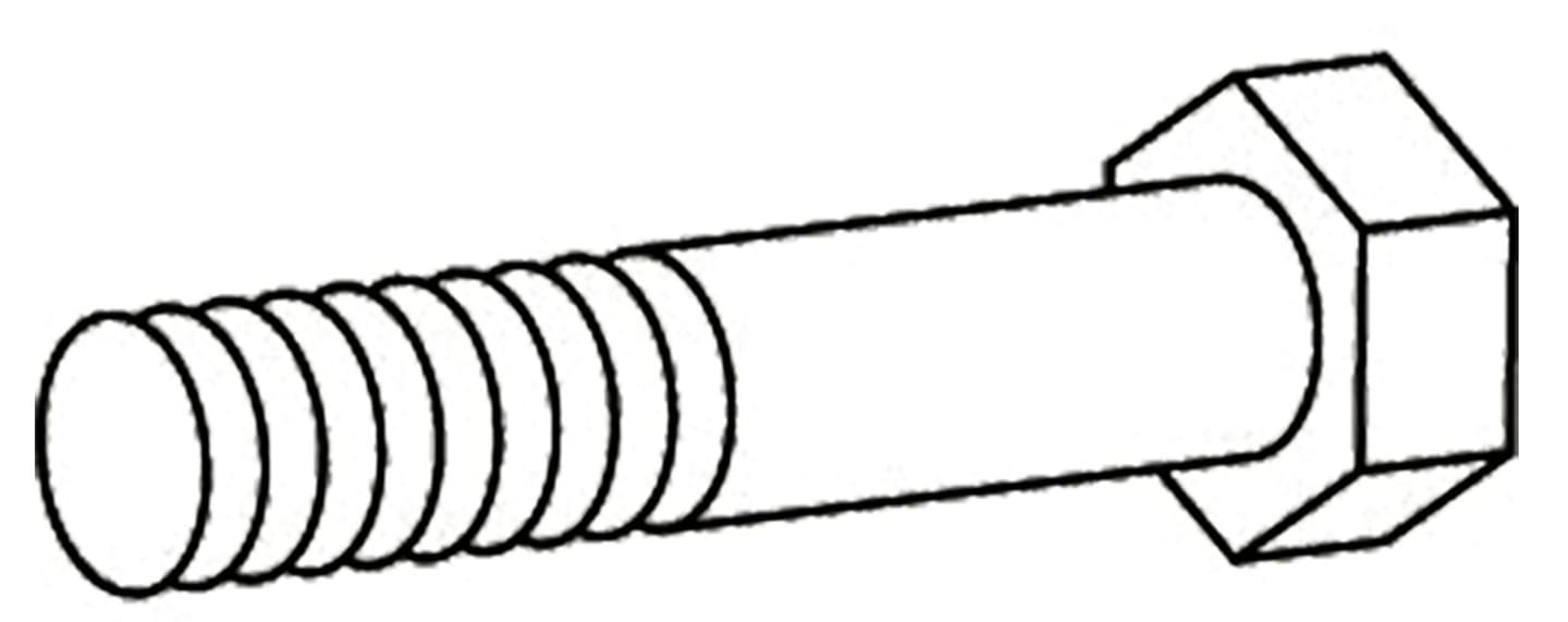 Walterscheid Sechskantschraube DIN 931; ISO 4014 M 7 x 60, für Scherbolzenkupplung KB61/20, FKB61/20, 1304223