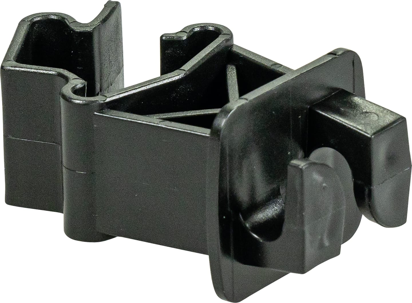 Patura Isolator Kunststoff schwarz, für T-Pfosten, Draht, Litze und Seil, 25 St., 174625