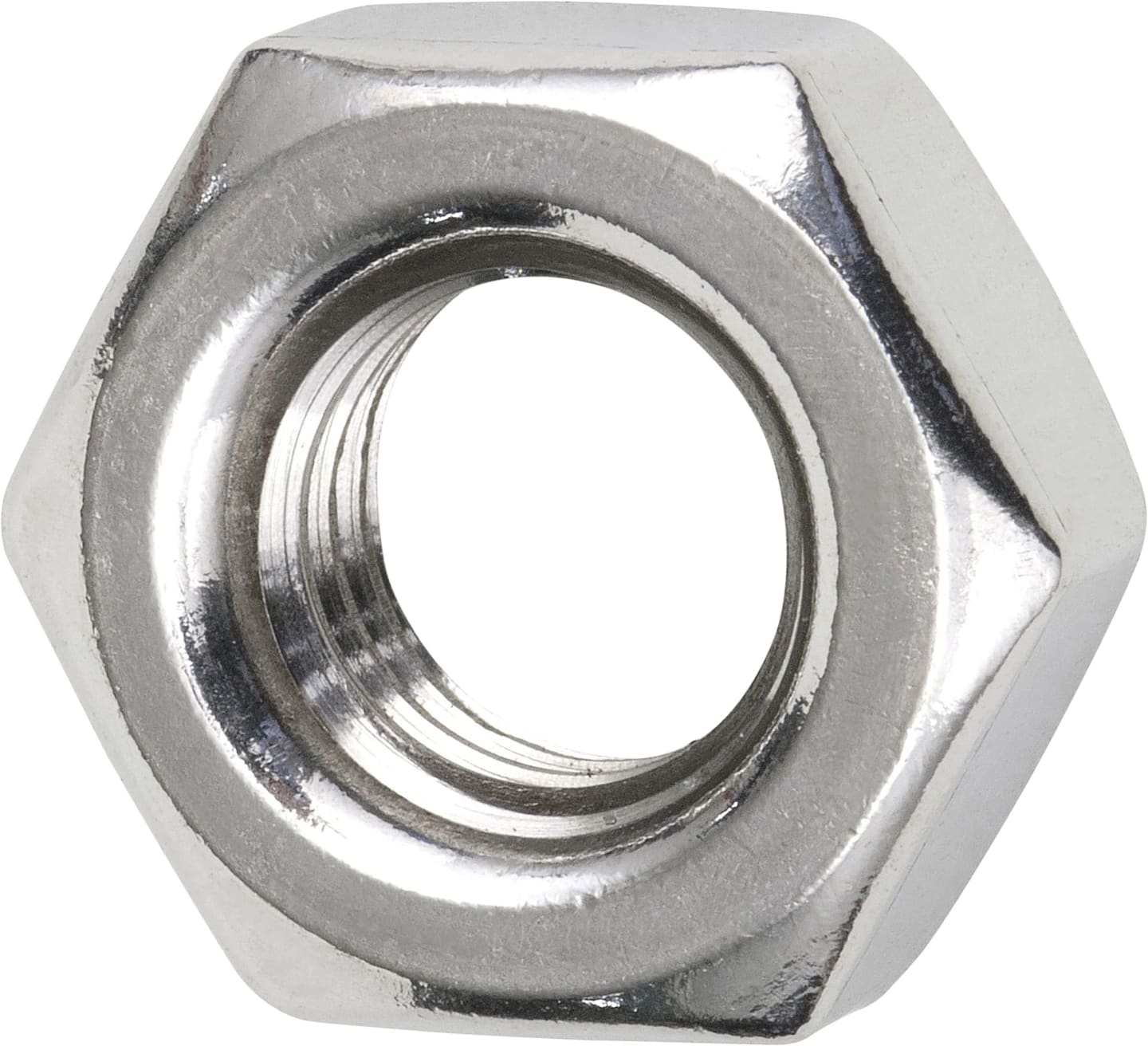 Sechskantmutter DIN 934; ISO 4032; ISO 8673 metrisch, Güte 50, Edelstahl A2, blank