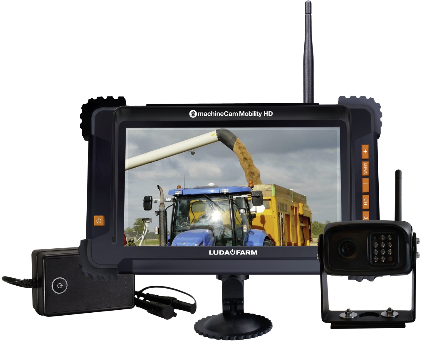 LUDA.FARM Rückfahrkamera "MachineCam Mobility HD" mit 7 "-Monitor, kabellos, 1096