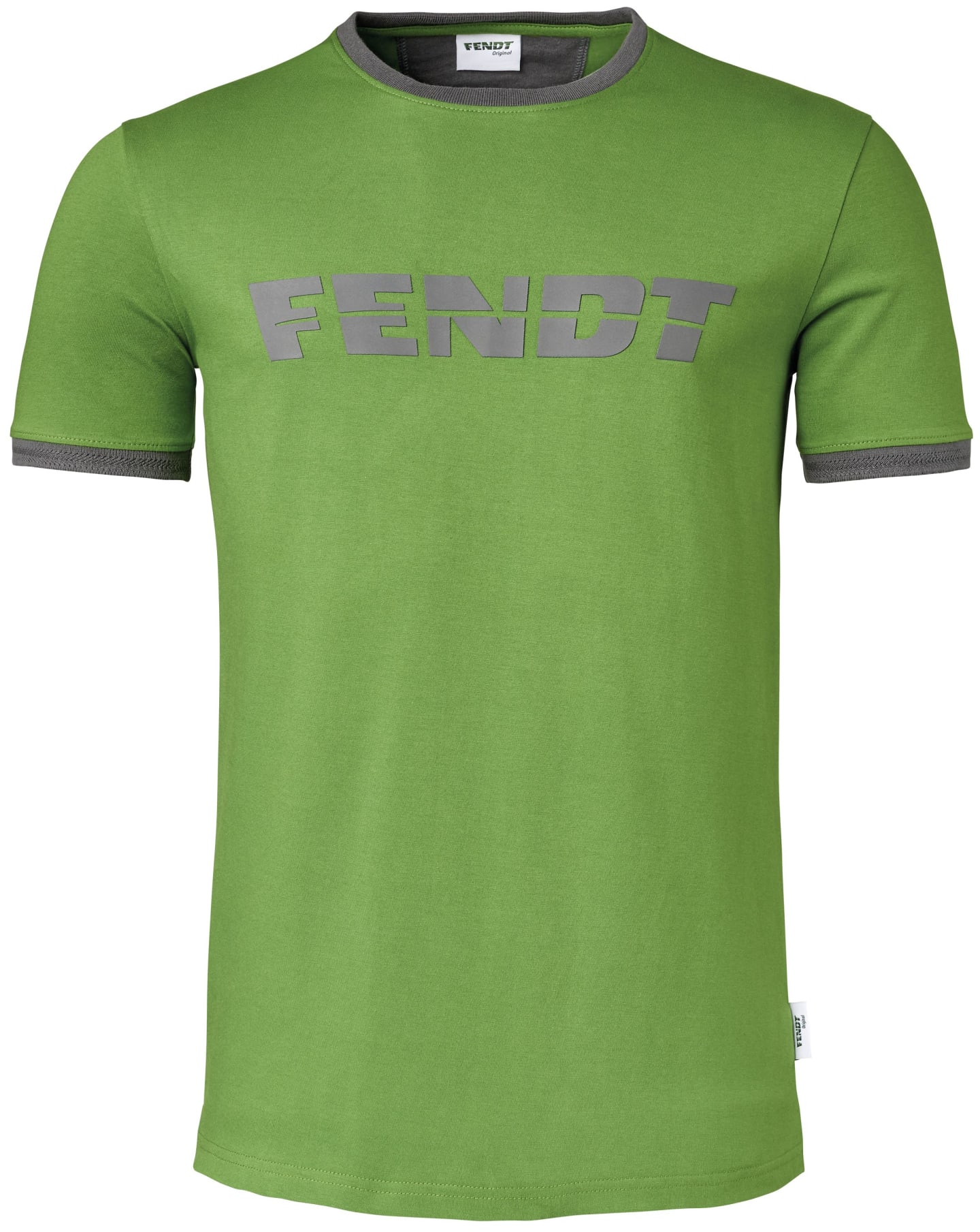 Fendt T-Shirt Herren grün; grau