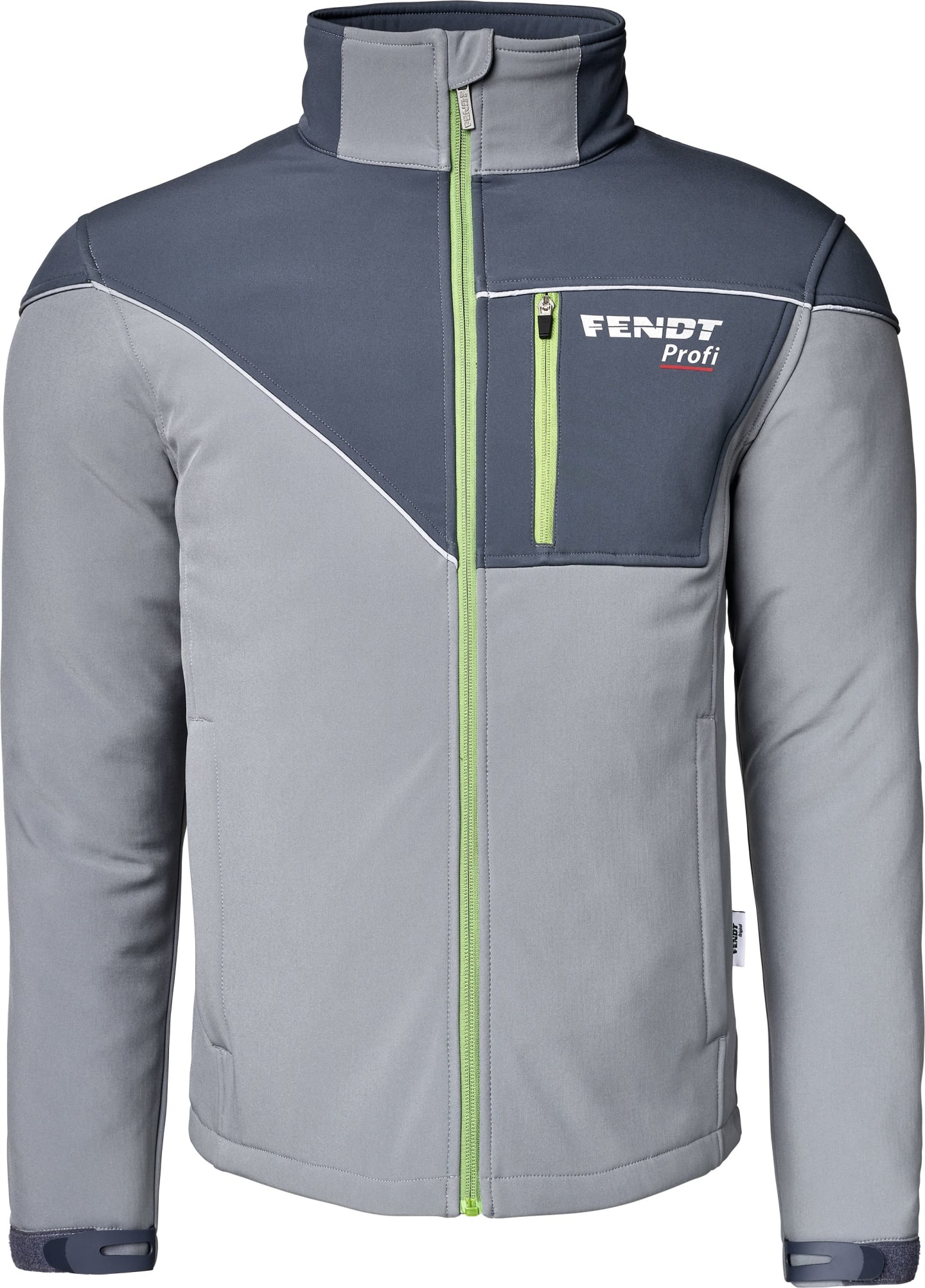 Fendt Softshelljacke Herren "Profi" blassgrau; nachtgrau; grün
