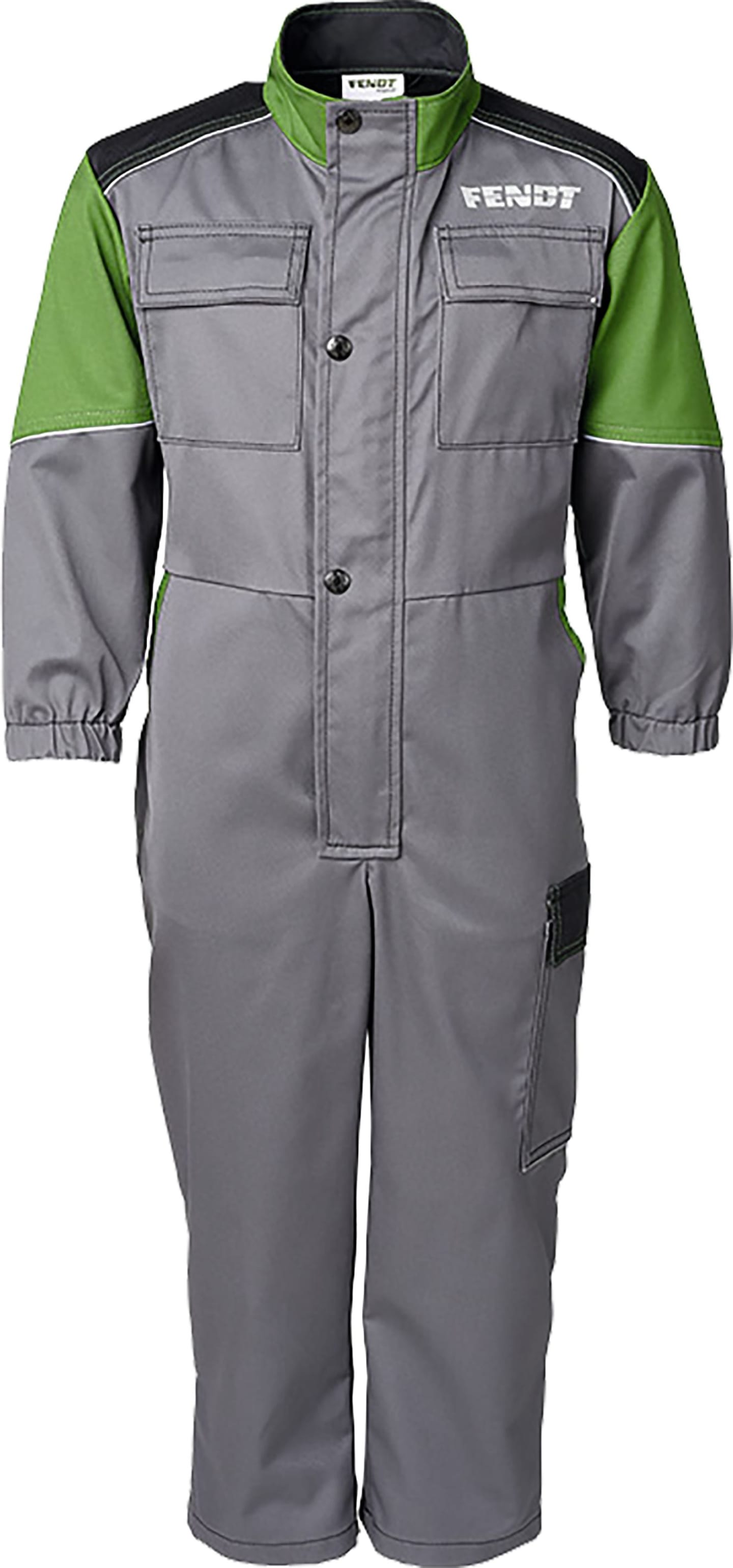 Fendt Kinderoverall blassgrau; nachtgrau; grün