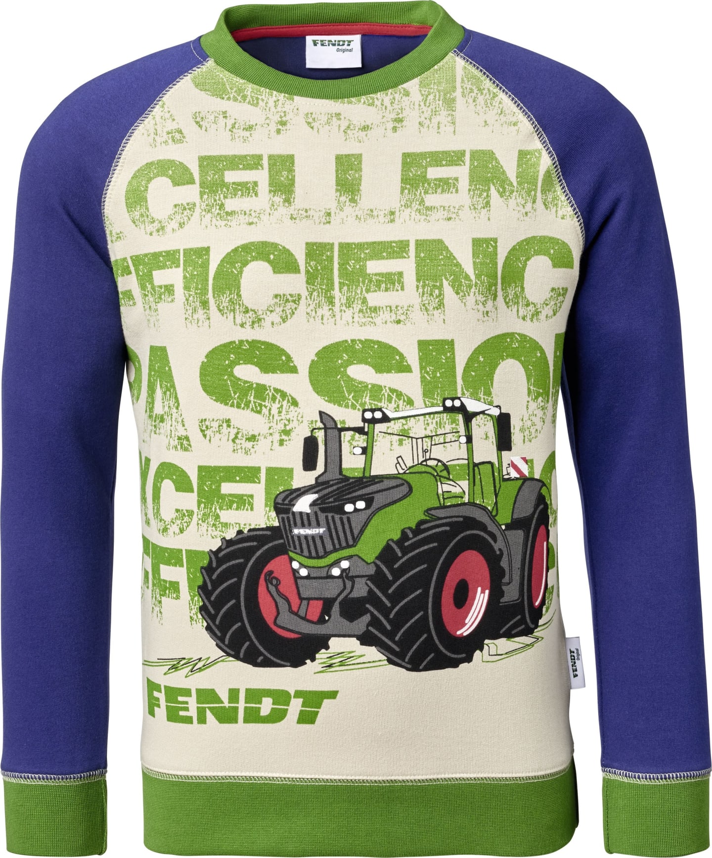 Fendt Sweatshirt Kinder weiß; blau; grün