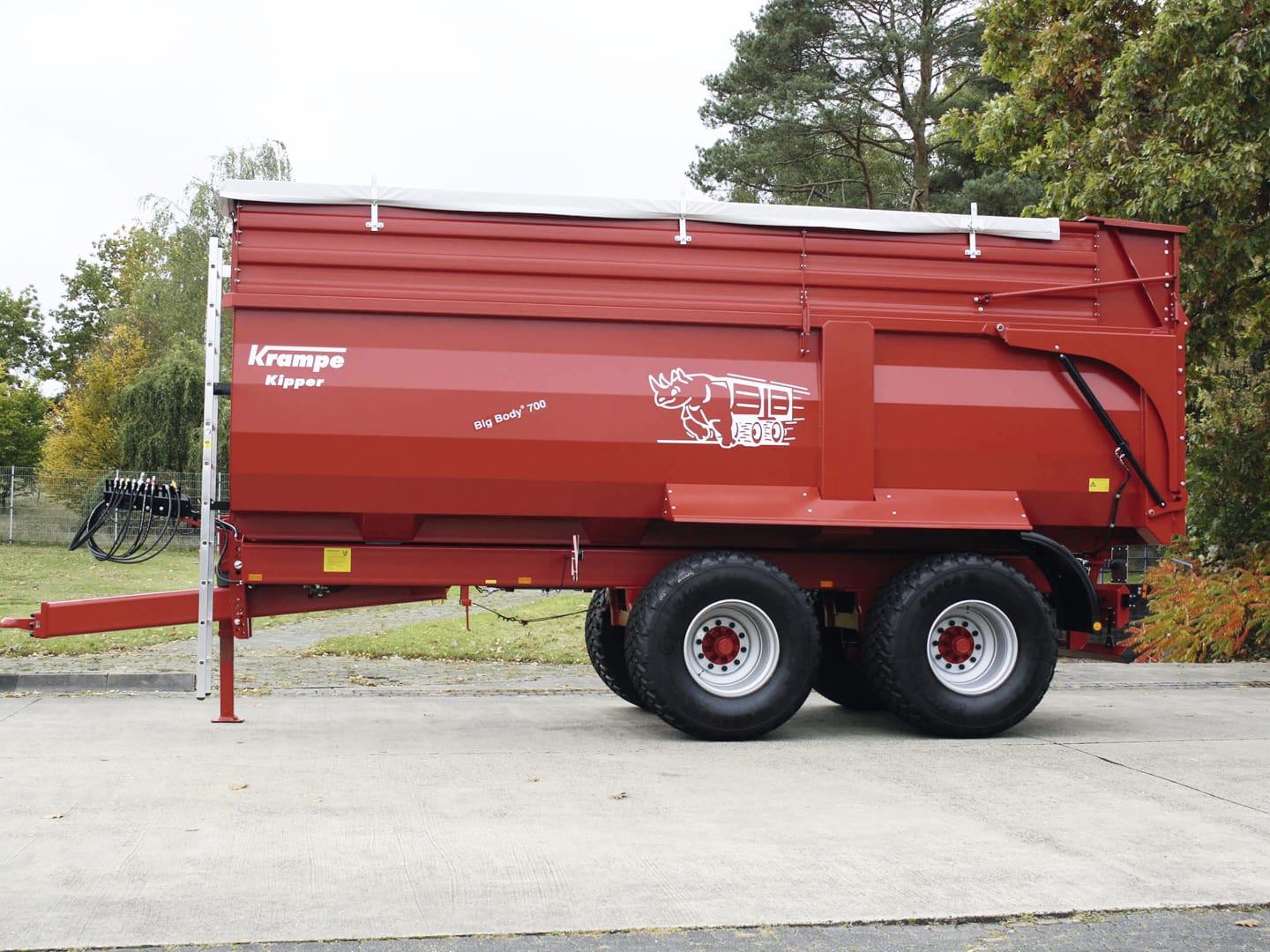 Krampe Wannenkipper "Tandem Big Body 700" Nutzlast 17,2 t, Transportvolumen 23,6 m³