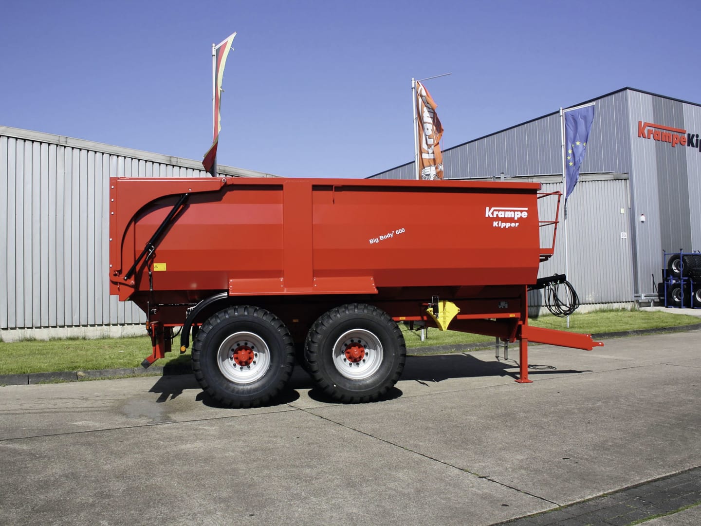Krampe Wannenkipper "Tandem Big Body 600" Nutzlast 15,2 t, Transportvolumen 20,2 m³