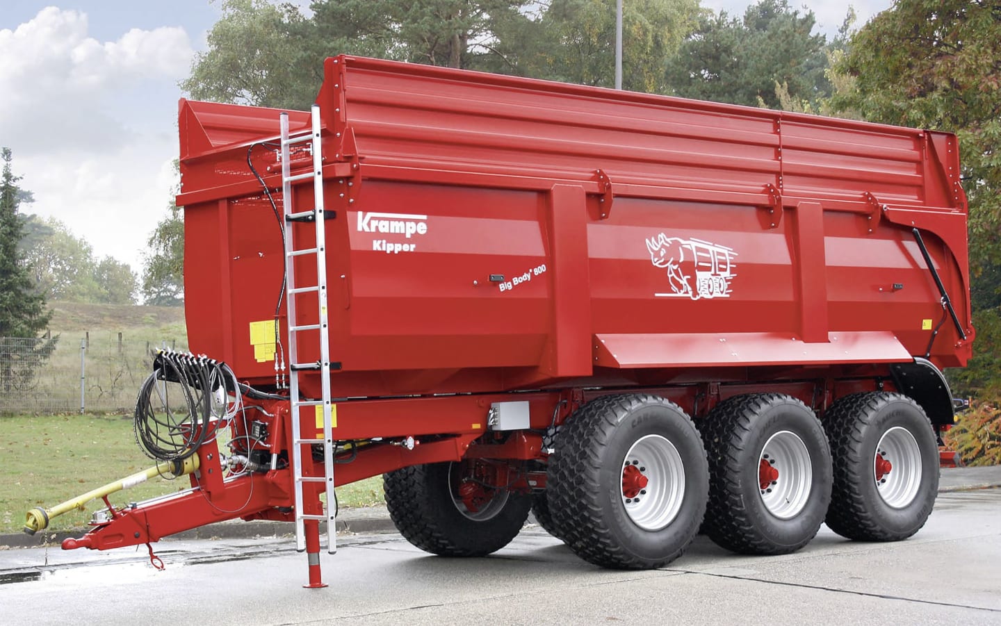 Krampe Wannenkipper "Tridem Big Body 800" Nutzlast 22,9 t, Transportvolumen 26,9 m³