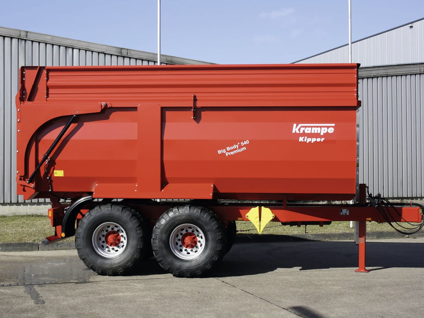 Krampe Wannenkipper "Tandem Big Body 540" Nutzlast 14,8 t, Transportvolumen 18,7 m³
