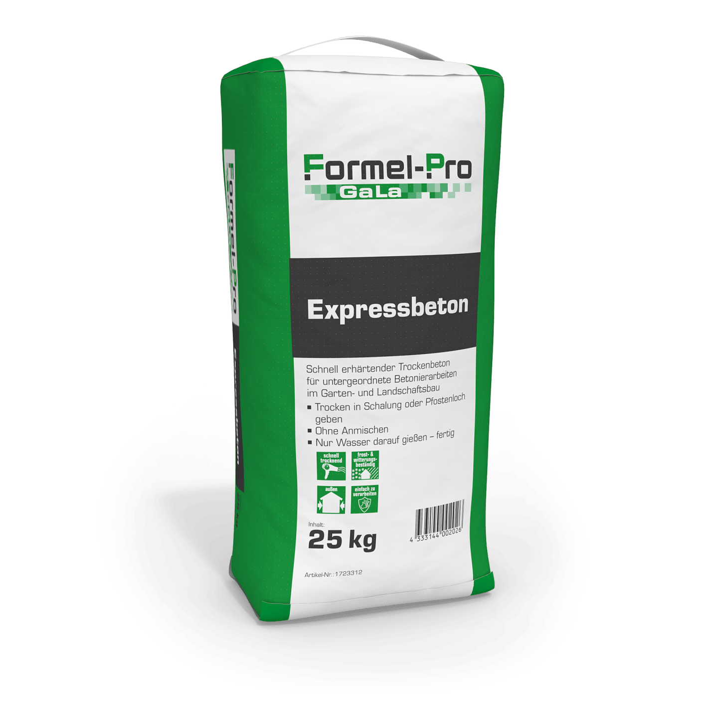 Formel-Pro GaLa Expressbeton 0-8 mm 25 kg (Auslaufartikel, siehe neu Art.Nr.: 2262968)