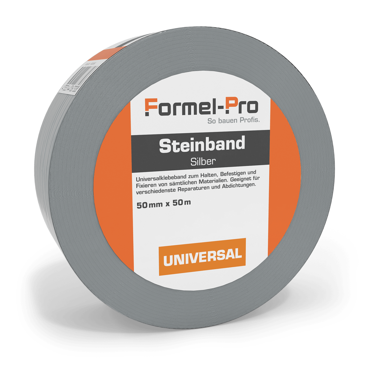 Formel-Pro Gewebe-Klebeband Steinband Silber