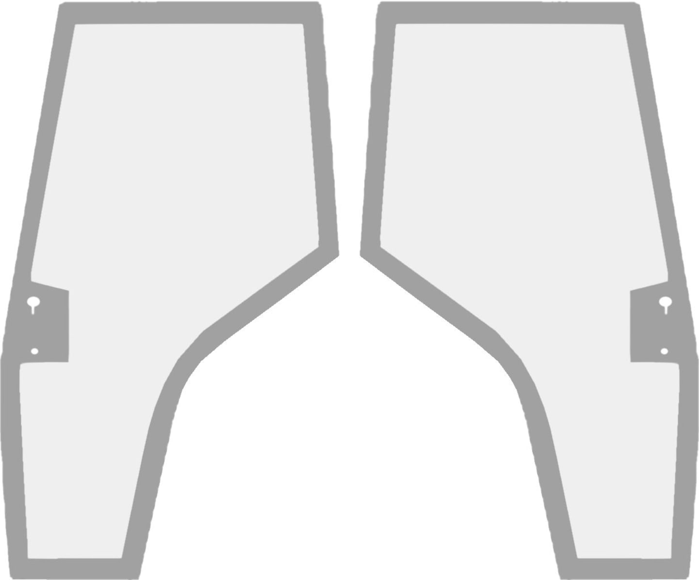 Massey Ferguson Türscheibe klar, links/rechts, für Traktor MF 4000