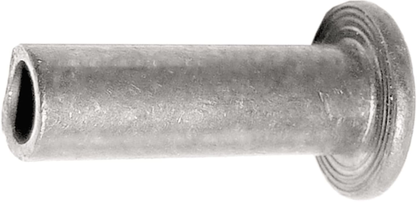Halbhohlniete 4 x 10 mm Eisen blank
