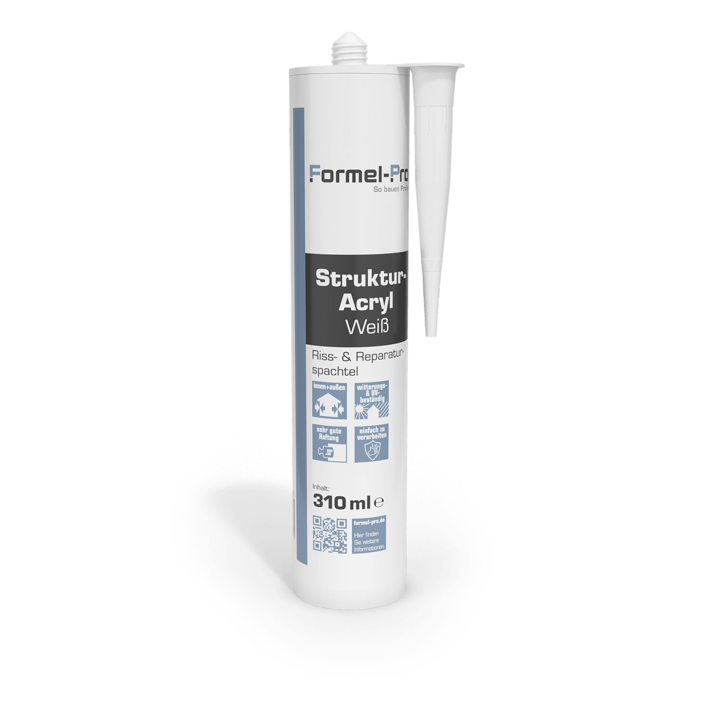 Formel-Pro Struktur-Acryl Weiß