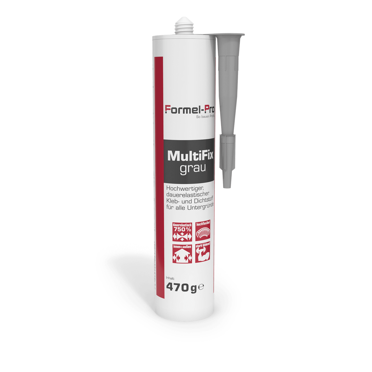Formel-Pro MultiFix Klebe- und Dichtstoff grau
