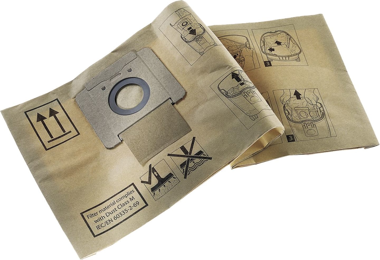 Nilfisk Filtertüte "SQ 5" 5 St. Papier, 2-lagig, für Sauger SQ 550-xx, 47233