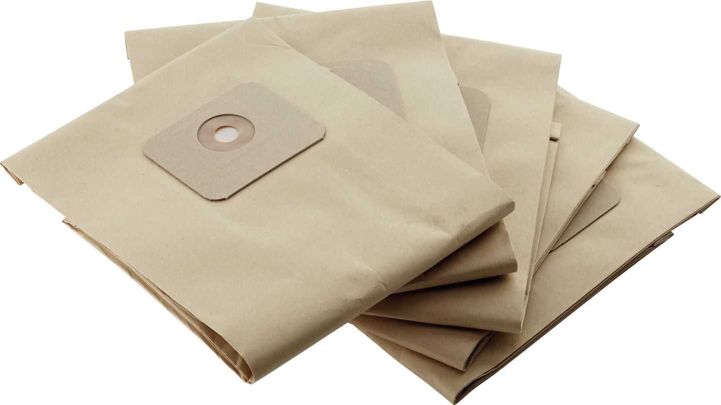 Nilfisk Filtertüte 5 St. Papier, 2-lagig, Verschlussdeckel, für Sauger Turbo XL, 14896
