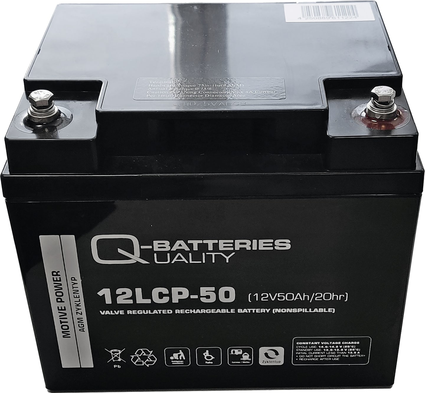 Limpar AGM-Batterie 12 V/50 Ah, für Spaltenschieber SP 94, 4KO-B09