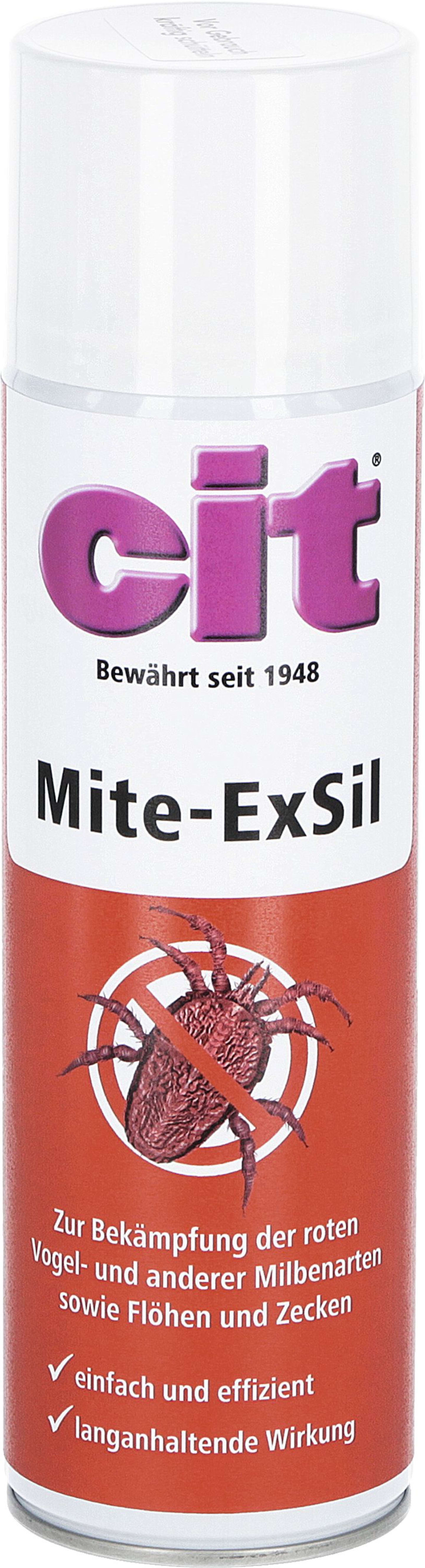 cit® Milbenspray "Mite-ExSil" 500 ml für die rote Vogelmilbe, andere Vogelmilbenarten, Flöhe, Zecken, 15448