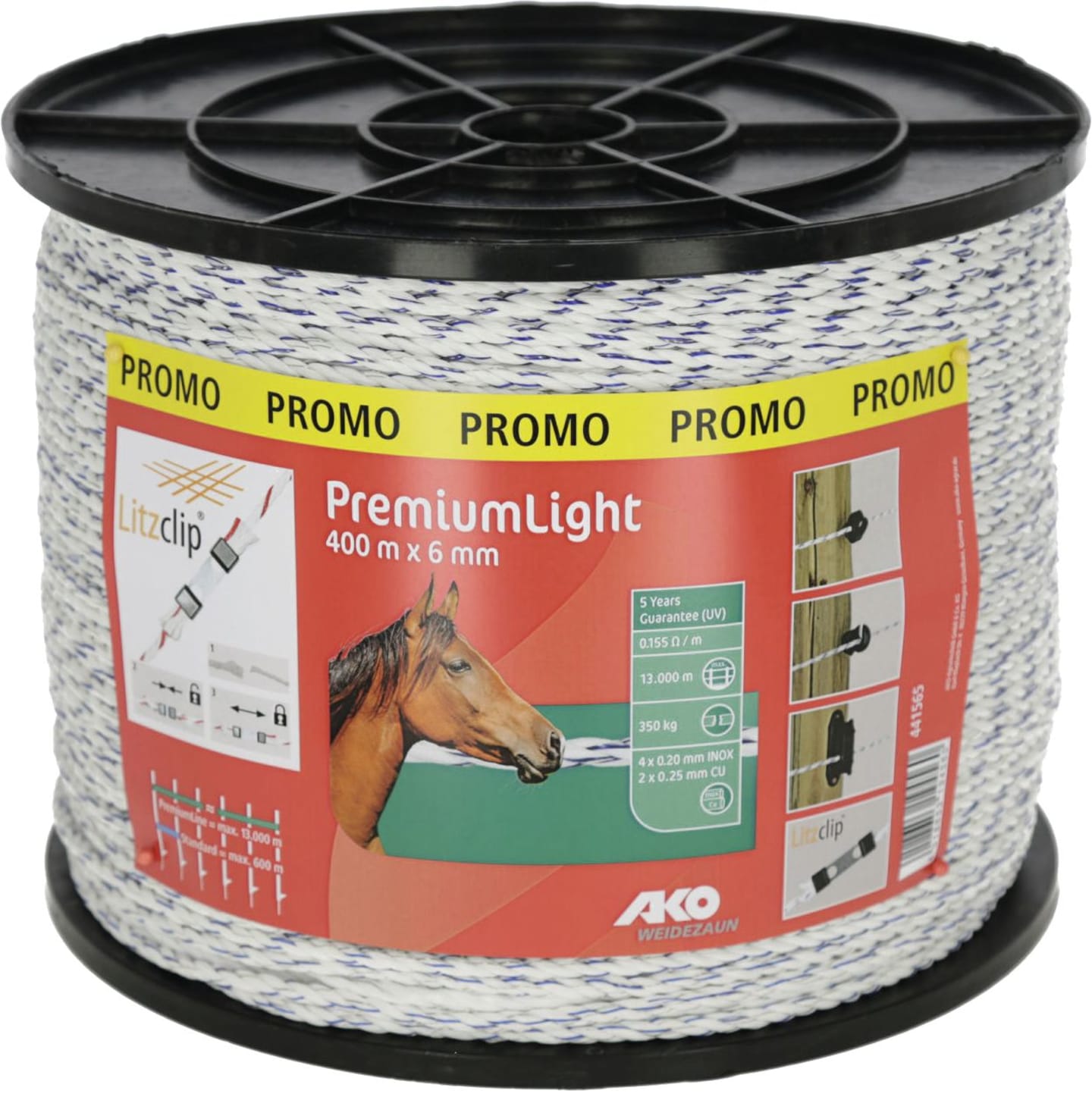 Ako Elektroseil "Premium Light" 6 mm/400 m, 441565