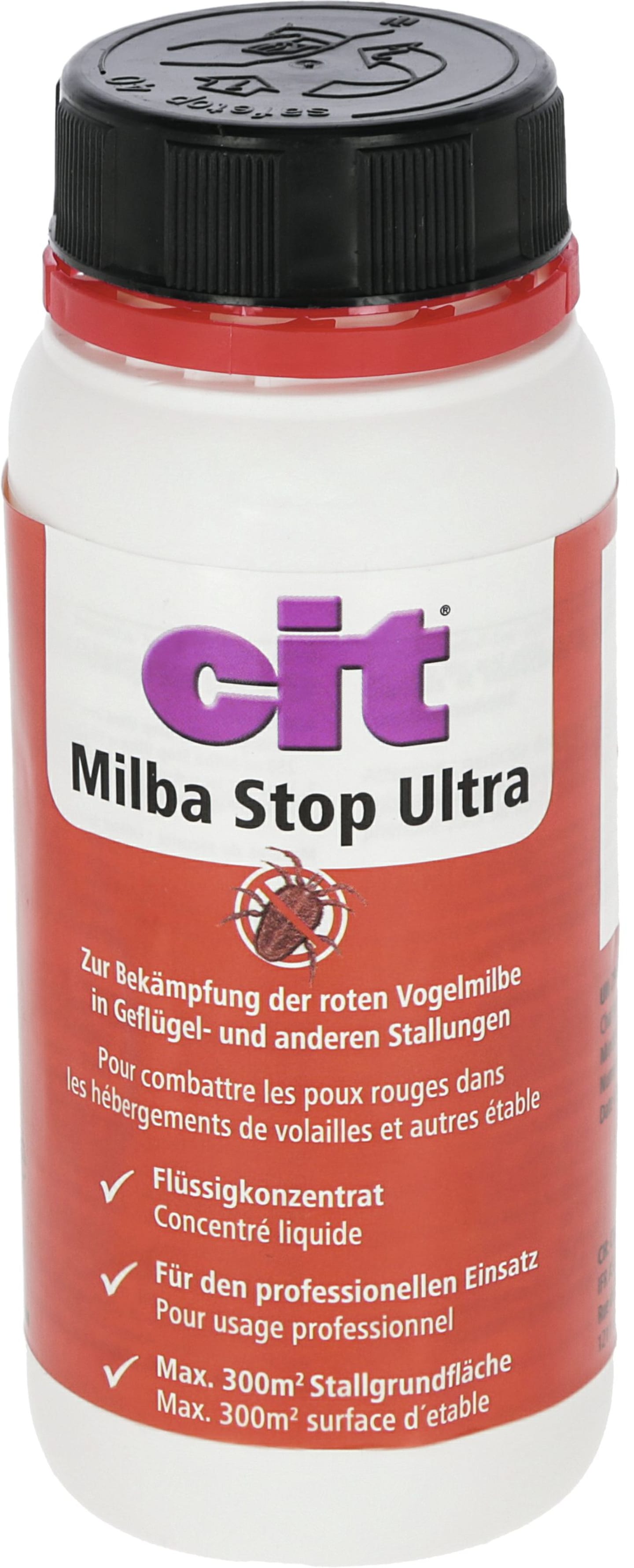 cit® Milbenkonzentrat "MilbaStop Ultra" 250 ml für die rote Vogelmilben in Geflügel- und anderen Stallungen, 299738