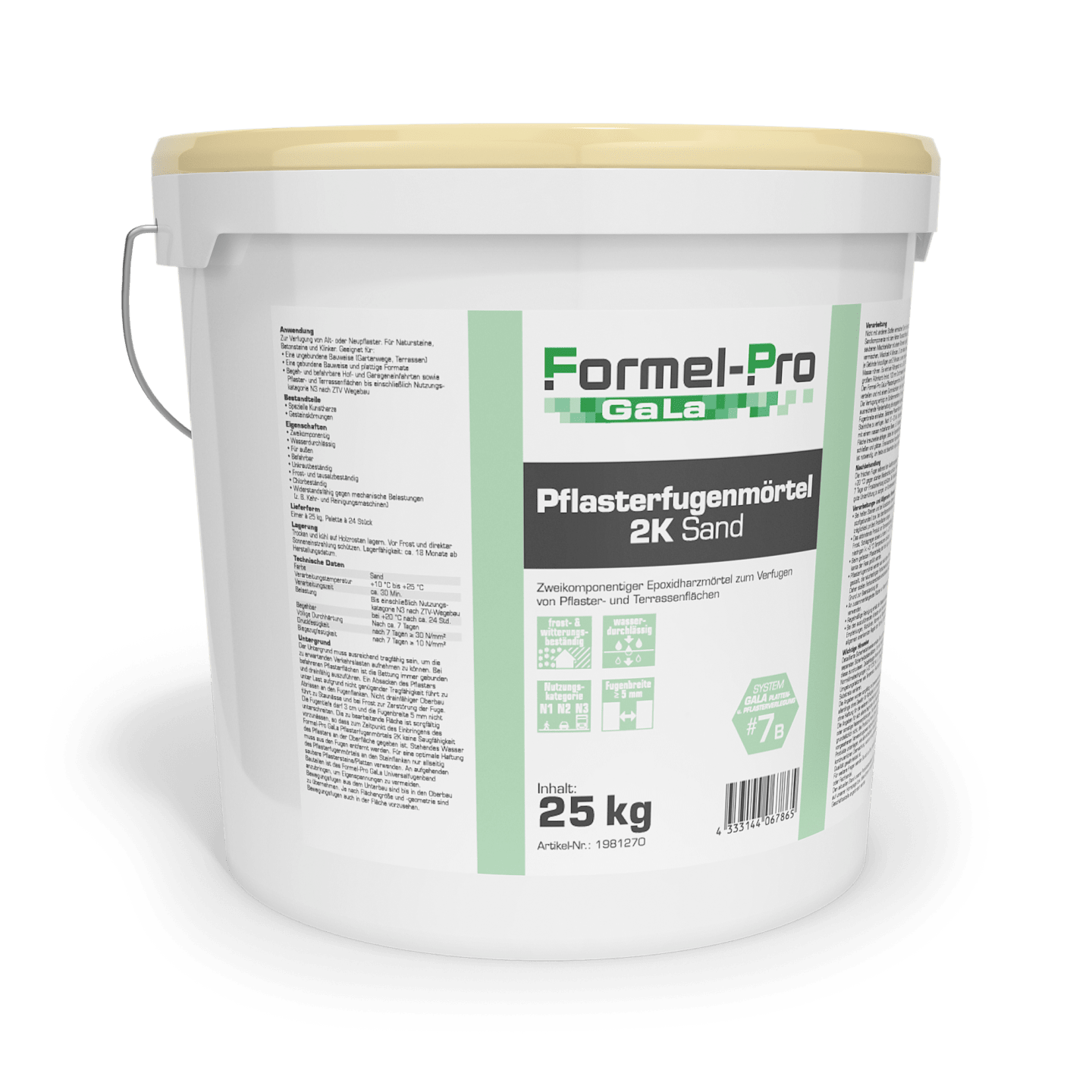 Formel-Pro GaLa Pflasterfugenmörtel 2K sand