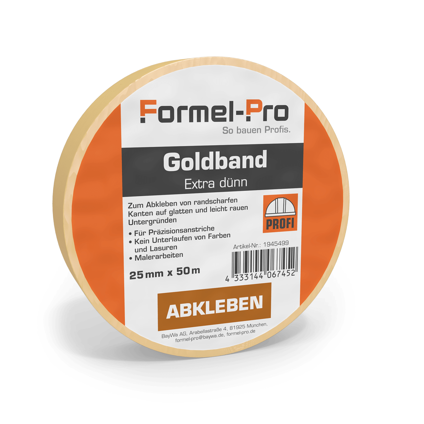 Formel-Pro Goldband extra dünn 25 mm x 50 m