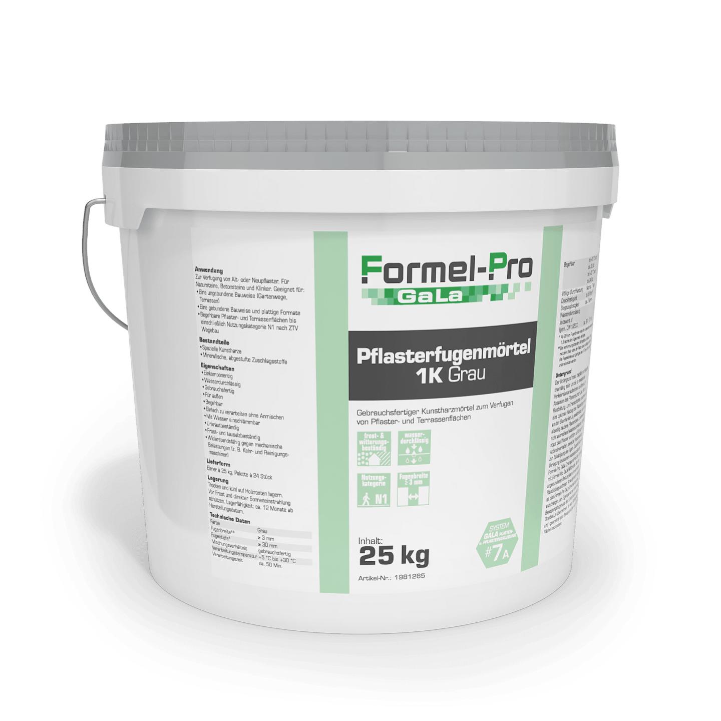 Formel-Pro Pflasterfugenmörtel 1K Grau, 25 kg