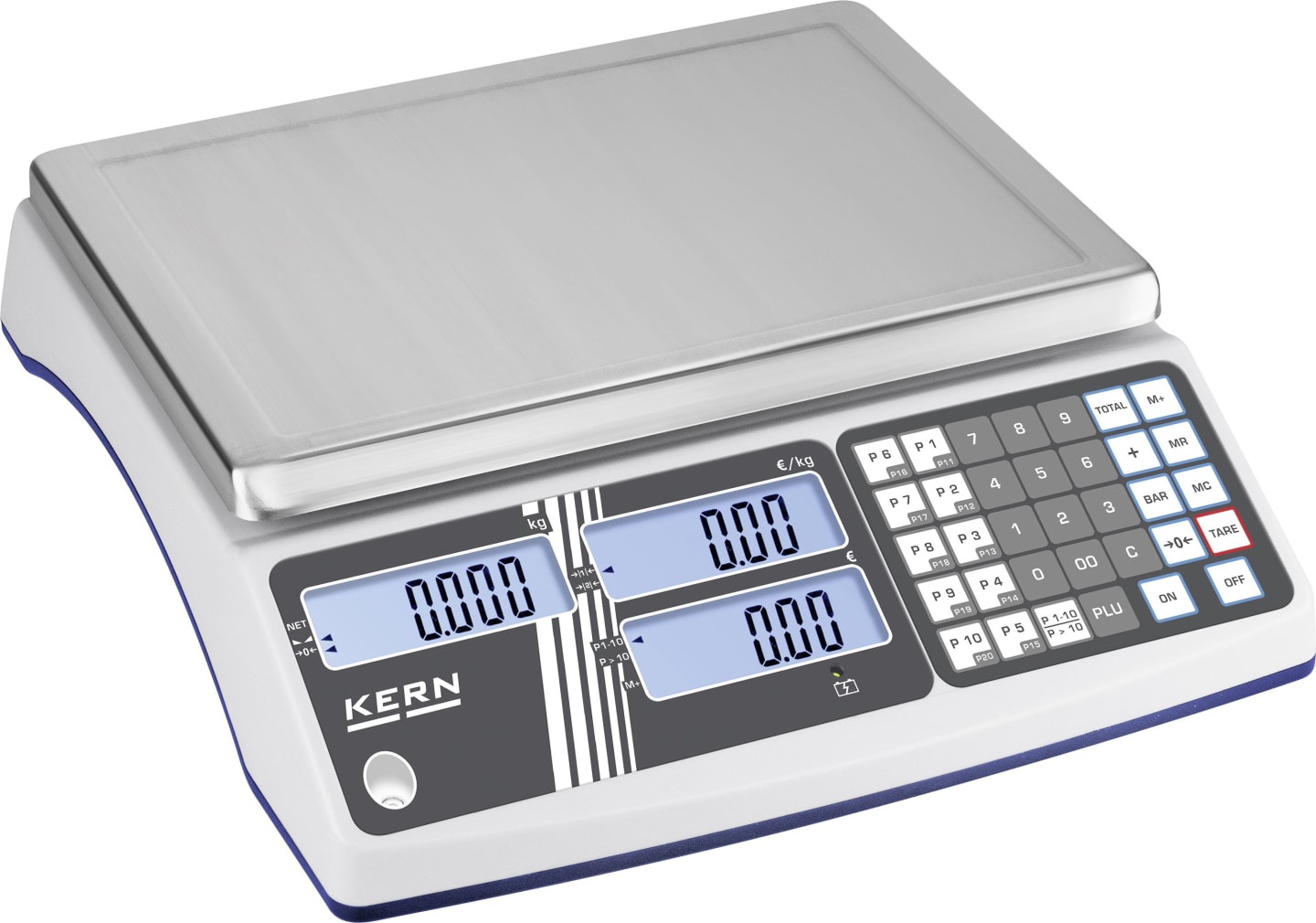 Kern® & Sohn Ladenwaage "RIB 30K-2M" Wägebereich 100 g – 15 kg ohne Hochanzeige, RIB 30K-2M