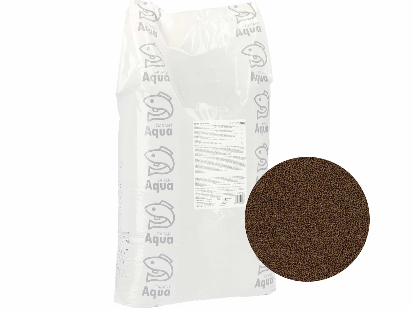 Aqua Classic 25 kg Sack Fischfutter Karpfenfutter 2,5 mm Extrudat